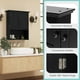 thumbnail image 4 of Mueble de baño montado en la pared COSTWAY con puertas dobles, negro, 4 of 9