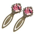 thumbnail image 2 of Peony Vintage Copper-Colored Lace Bookmarks: Stainless Steel Book Accessories and Book Marks - Ideal Gifts for Readers and Book Lovers, 2 of 5