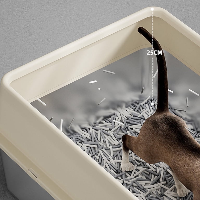XXXL Stainless Steel Sifting Litter Box For Cats - 28"L X 20"W X 10"H, For Wood Pine Pellets, Odor Control