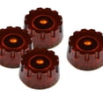 thumbnail image 3 of MERIGLARE 4PCS Notched Edge Knurled Guitar Volume Knob Potentiometer for Electric Guitar Dark Brown, 3 of 4