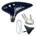 thumbnail image 4 of Ocarina de cerámica de 12 agujeros, juguete educativo temprano, sonido premium para niños. Azul oscuro, 4 of 9