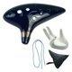 thumbnail image 4 of Ocarina de cerámica de 12 agujeros con reposamanos, juguete educativo y educativo, regalo musical para niñas. Azul oscuro, 4 of 9