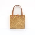 thumbnail image 1 of Xiao Hua Bolso de hombro tejido para mujer, bolso de mano y neceser, elegante bolso de mano tejido para playa, de verano, 7,87 x 2,75 x 7,48 pulgadas (Estilo I), 1 of 5