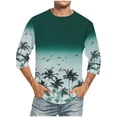 thumbnail image 1 of Tops para hombre, blusas y camisas de cuello redondo y manga corta para hombre, blusas casuales de moda con cuello redondo y manga corta, blusas para hombre, blusas de poliéster para hombre, 1 of 4
