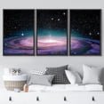 thumbnail image 2 of wall26 Framed Canvas Print Wall Art Set Purple Spiral Ring Star Galaxy Astronomy &amp; Space Nature Digital Art Sci-Fi &amp; Fantasy Decorative Landscape for Living Room, Bedroom, Office - 16"x2, 2 of 5