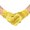 Yellow_One Size, variant on HUANLEDASH 1 Pair Retro Smooth Satin Bride Gloves Faux Pearls Decor Pleated Cuffs Solid Color Vintage Wedding Gloves