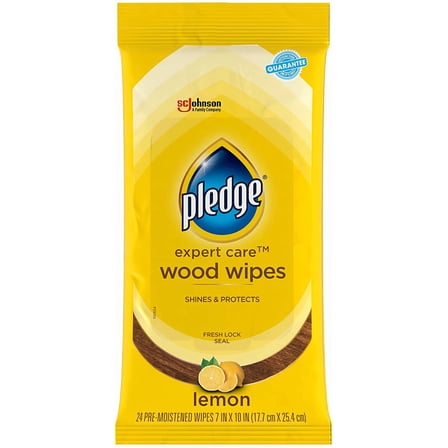 Expert Care Enhancing Wood Wipes, Lemon Scent, 24 Count