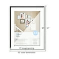 Mainstays 8x10 Floating Picture Frames, Black, Set of 6