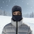 thumbnail image 4 of Unique Bargains 1 Pc Windproof Face Mask Hood Balaclava for Cycling Navy Blue, 4 of 6