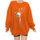 thumbnail image 1 of Blusa de manga larga suelta con cuello redondo y estampado de Halloween para mujer Pompotops FGAJ19407, 1 of 4