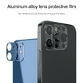 thumbnail image 3 of Phone Camera Cover Aluminum Alloy Phone Camera Lens Phone Camera Film Protector, Black, Replacement for iPhone 12 Pro max, 3 of 7