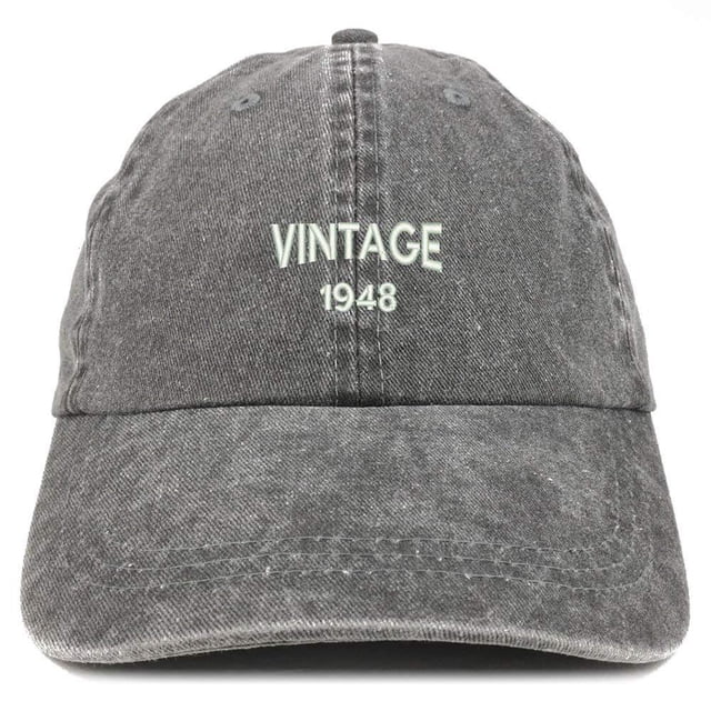 Vintage 1953 70th Birthday Cap - Embroidered Cotton Adjustable Hat, Made In USA