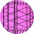 thumbnail image 1 of Ahgly Company Indoor Round Solid Pink Modern Area Rugs, 6' Round, 1 of 4