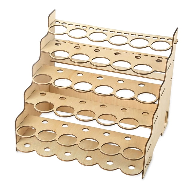 Organizador de pintura modelo, contenedor de pinturas exquisitas multicapa, soportes de accesorios, estante de pigmentos DIY para almacenamiento, Almacenamiento y organización del hogar Tipo 1 Injueey HA012209-01