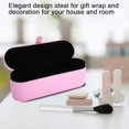 thumbnail image 2 of Caja de Almacenamiento para Secador de Pelo, Bolsa para Guardar Secador se Pelo, Bolsa se Viaje a Prueba se Golpes a Prueba se Humedad, Organizador Rígido se Cuero PU para Secador de Pelo (Rosa), 2 of 5