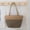 Brown, variant on InsCrazy Tote Bag Handbag Cotton Rope Woven Handbag Large Capacity Daily Versatile Shoulder Bag Spliced Color Casual Woven Bag Beach Bag
