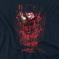thumbnail image 2 of Nightmare On Elm Street One Two Freddys Coming for You Women's T Shirt, Navy, Large, 2 of 6