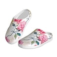 thumbnail image 2 of Lsque Colorful Flowers Pattern Womens Comfort Cotton on Scuff With Memory Foam and Anti-skid Sole Slipper-44/45, 2 of 7