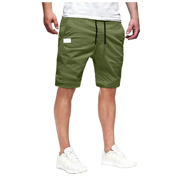 Xudanell Men's Hiking Casual Shorts Casual Lightweight Golf Joggers Drawstring Shorts with Multi Pockets Summer Beach Jogging Leisure Summer Casual Shorts,XXL