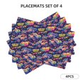 thumbnail image 2 of Placemats Set Of 4 / 6, Colorful Suv Car Placemats For Dining Table Indoor/Outdoors Heat Resistant Washable Placemats 18" X 12", 2 of 8