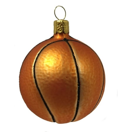 - Basketball Ball Czech Glass Christmas Tree Ornament Sports Decoration