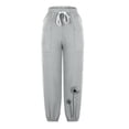 thumbnail image 4 of VEKDONE Womens Linen Long Pants Gray S, 4 of 6