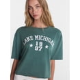 thumbnail image 4 of No Boundaries Boxy Cropped Graphic Tee, Women's XXS-XXL, 4 of 5