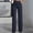 Dark Blue, variant on Elastic High Waist Dress Pants for Women Straight Leg Office Work Slacks Pull On Business Casual Trousers with Pockets Red M