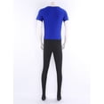 thumbnail image 4 of Aislor Combinaison de Ballet une Pièce à Manches Courtes pour Hommes, Bleu Royal m, 4 of 7
