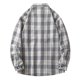 thumbnail image 3 of Blusa y camisa de manga larga con cuello vuelto para hombre, estilo casual, a la moda, con bolsillos, botones y solapa, de poliéster., 3 of 3