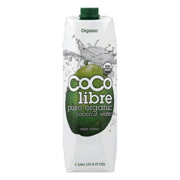 Coco Libre Pure Organic Coconut Water, 33.8 Oz (Pack of 12)