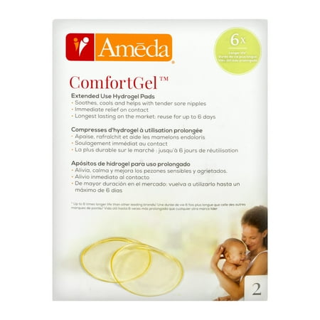 UPC: 0810725020166 | Ameda ComfortGel Extended Use Hydrogel Pads – 2 PK 2.0 PACK