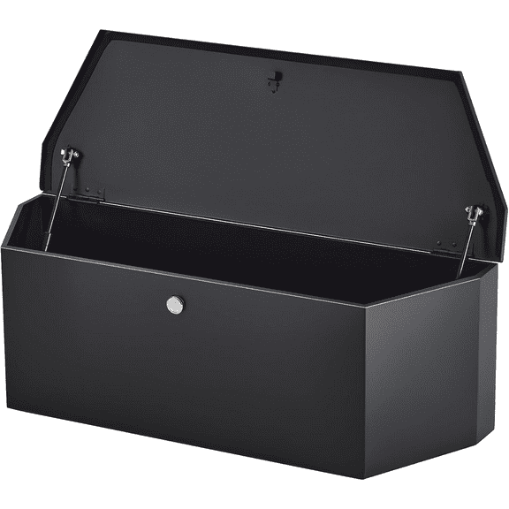 Steel Trailer Tongue Box, 36"x12"x12" Heavy Duty Storage With Lock and Keys for Pickup Truck Bed, RV
