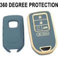 thumbnail image 3 of Key Fob Cover Compatible with Honda Accord Civic CRV Pilot Ridgeline Odyssey Passport Keychain Case Holder Protector,Blue, 3 of 5
