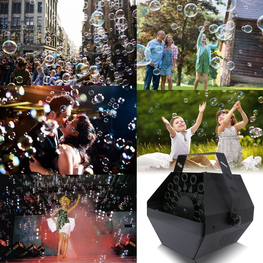 Perfect solution for anyone that wants to create a fun effect on stage or at a party. Party Bubble Machine Heavy Duty