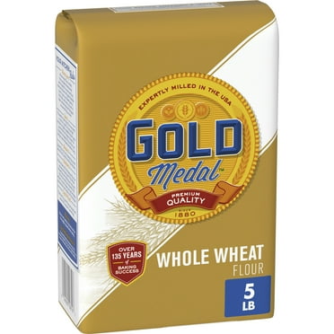 Gold Medal Premium Quality All Natural Whole Wheat Flour, 5 lb