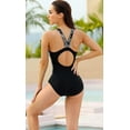 thumbnail image 4 of Charmo Maillot de Bain une Pièce de Sport pour Femme, Dos Nageur, Shorty, 4 of 7