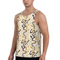 thumbnail image 2 of KLL Snake And Floral Print Men's Muscle Gym Workout Stringer Tank Tops Bodybuilding Fitness T-Shirts Tank Tops Men-Medium, 2 of 7