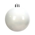 thumbnail image 2 of Glitter Christmas Ornaments 1PC，Hanging Plastic BallsShatterproof Decorative Spheres for Festive Tree Decorating and Holiday Displays(White), 2 of 9