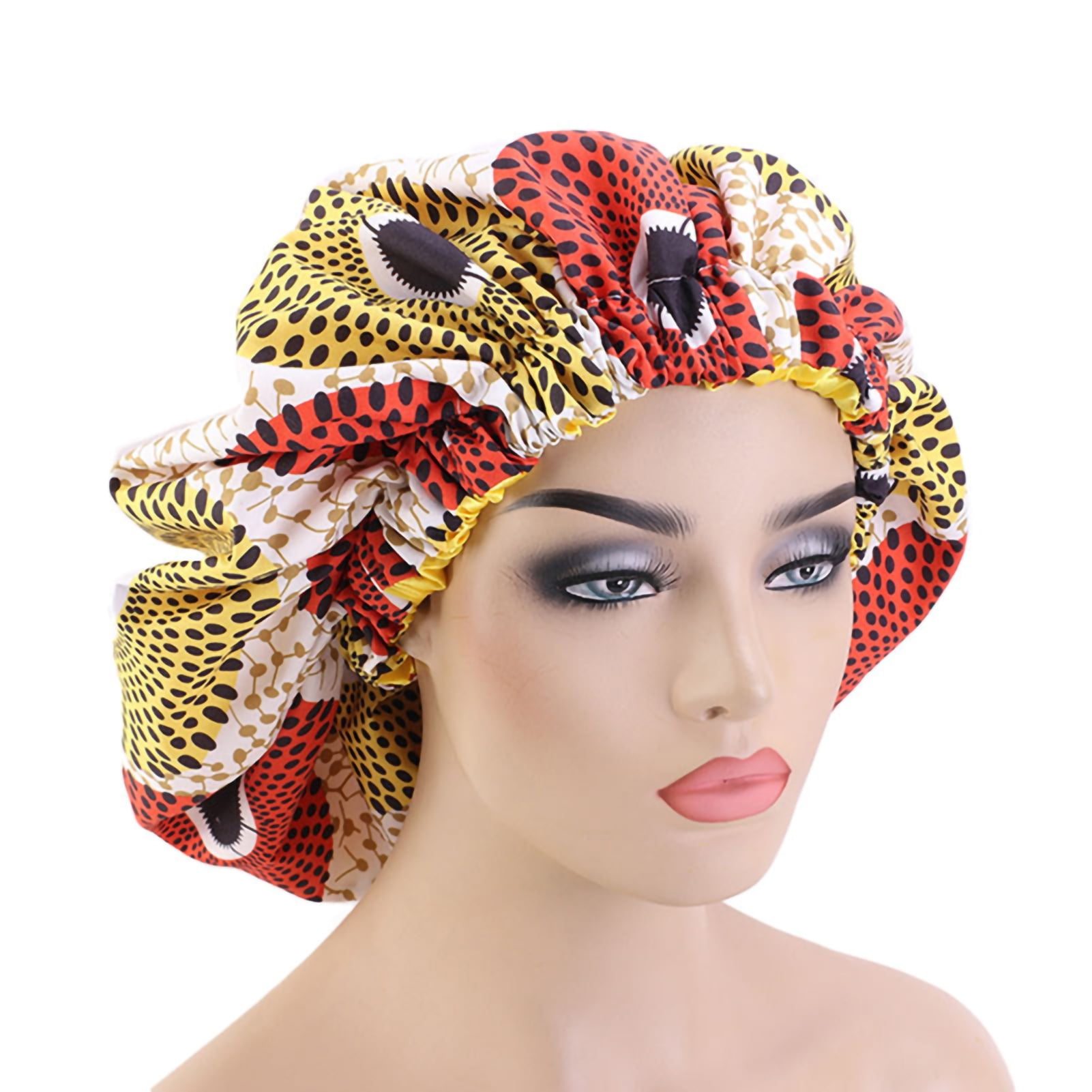 Double Layer Satin Bonnet for Women, African Women Silk Like  display picture 3