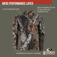 thumbnail image 5 of Men's Mossy Oak Quarter Zip Hoodie, Mossy Oak Breakup, 2XL, 5 of 11