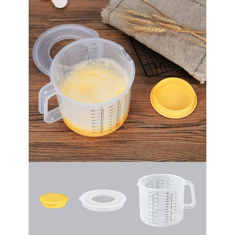 2.5L Large Capacity Plastic Baking Measuring Cup Splash-proof Scale Mixing  Cups