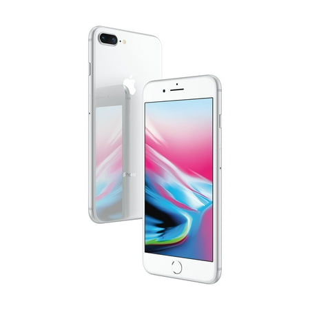 Straight Talk Apple iPhone 8 Plus, 64GB, Silver - Prepaid Smartphone