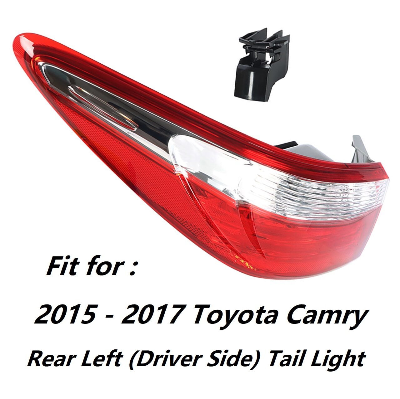 Rear Tail Light Lamp Housing Assembly Fit for 2015 2016 2017 Toyota Camry, Rear Left (Driver Side)
