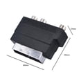 thumbnail image 3 of Adaptador SCART macho a 3 RCA hembra TV AV S-Video Conector de interruptor de salida de entrada, 3 of 8