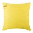 thumbnail image 6 of The HomeCentric Throw Pillow Covers, Yellow Pillow Covers Pack of 2, 16x16 inch (40x40 cm) Suede Throw Pillows Couch, Solid Color, Pintucks, Textured, Striped, Cushion Cover&nbsp; - Yellow, 6 of 10