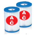 thumbnail image 2 of Cartouches de Remplacement pour Filtres de Piscine Type A Ou C (Lot de 6), Performance de Filtration Incroyable, 2 of 6