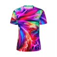 thumbnail image 3 of T Shirt For Men Color Tie Dye Abstract Art Print Harajuku Running T-Shirts Short Sleeve Quick Dry Ts, 3 of 6