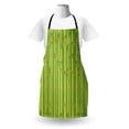 thumbnail image 3 of Branches Apron, Bamboo Forest Pattern with Cartoonish Tubes Nature Art Print, Unisex Kitchen Bib with Adjustable Neck for Cooking Gardening, Adult Size, Avocado Green Olive Green, by Ambesonne, 3 of 4
