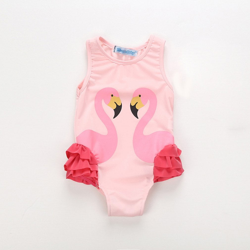 FDSD Baby Clothes Girls Swimsuits Toddler Girls Ruffle Bikini Swimwear One Piece Beach Bathing Suit